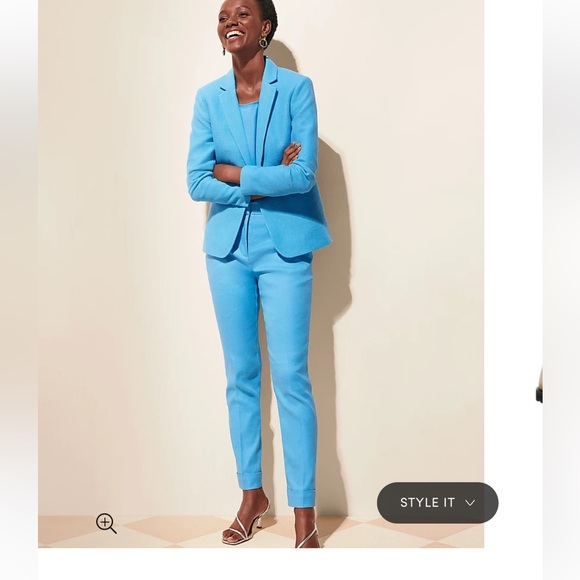 Ann Taylor The Hutton Blazer in Pique Texture Size 12 NWT - Picture 4 of 8